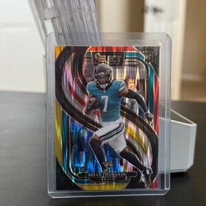 Panini Select NFL Trading Card - Teal and Black Brian Thomas jr rookie